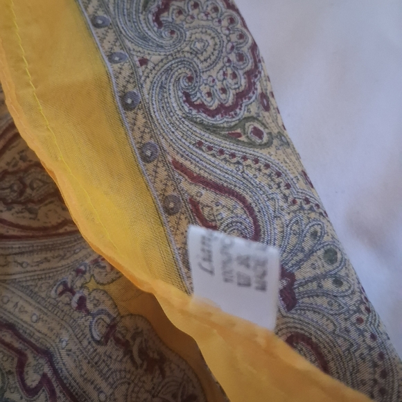 Zara Yellow Paisley Wrap With Sleeves - Picture 3 of 5